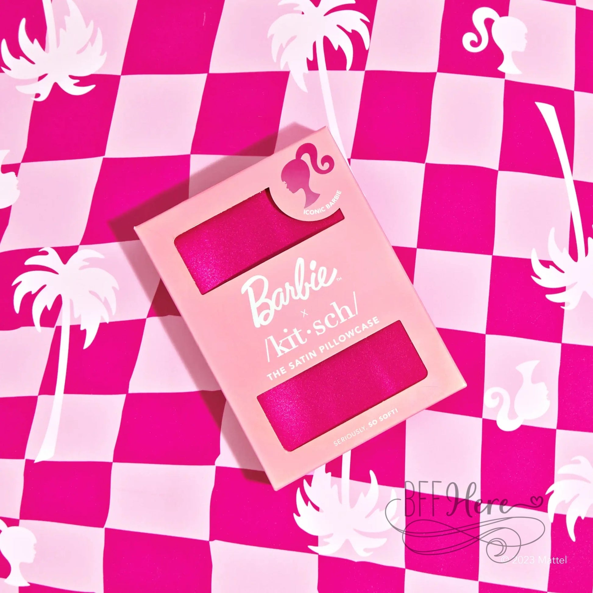 Barbie X Kitsch Satin Pillowcase - Iconic Barbie - BFF Here