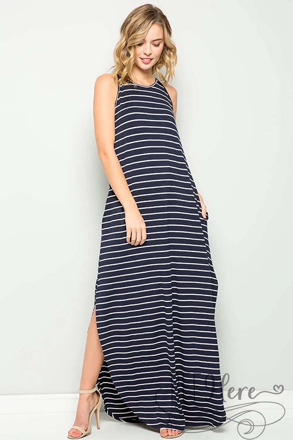 Ryan Striped Cami Maxi Dress - BFF Here