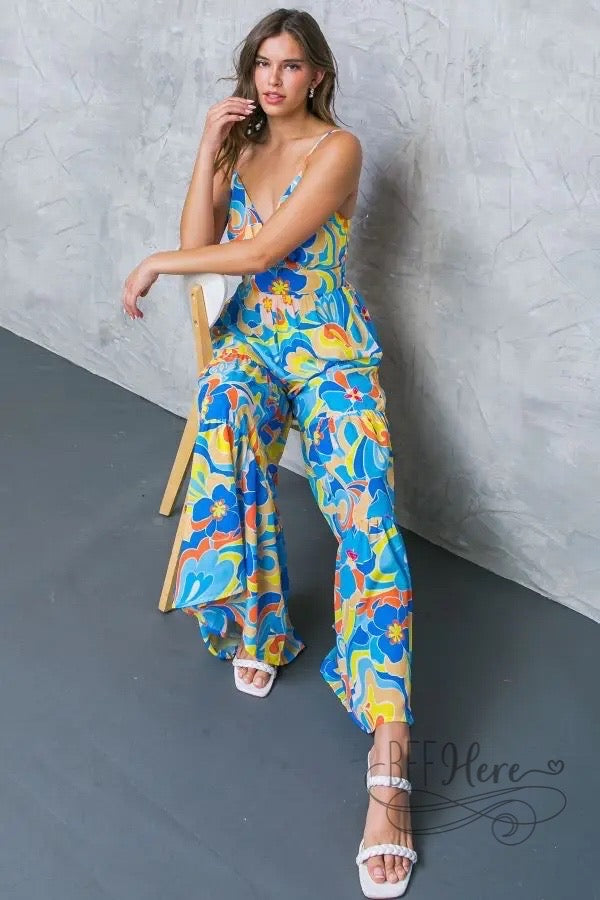 Maui Floral Jumpsuit - BFF Here