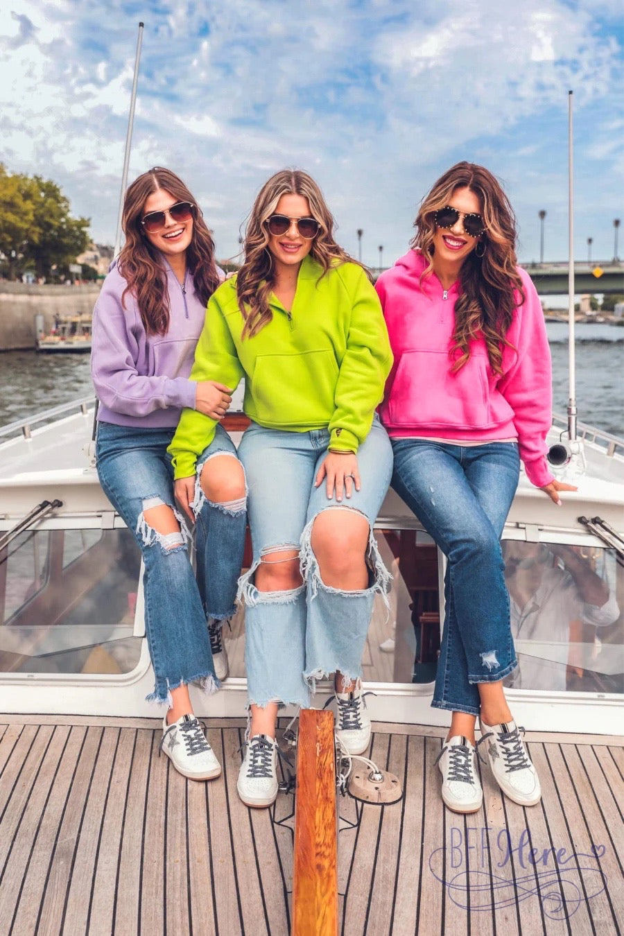 PREORDER: Kenna Scuba Hooded Pullover / Choice of Color - BFF Here