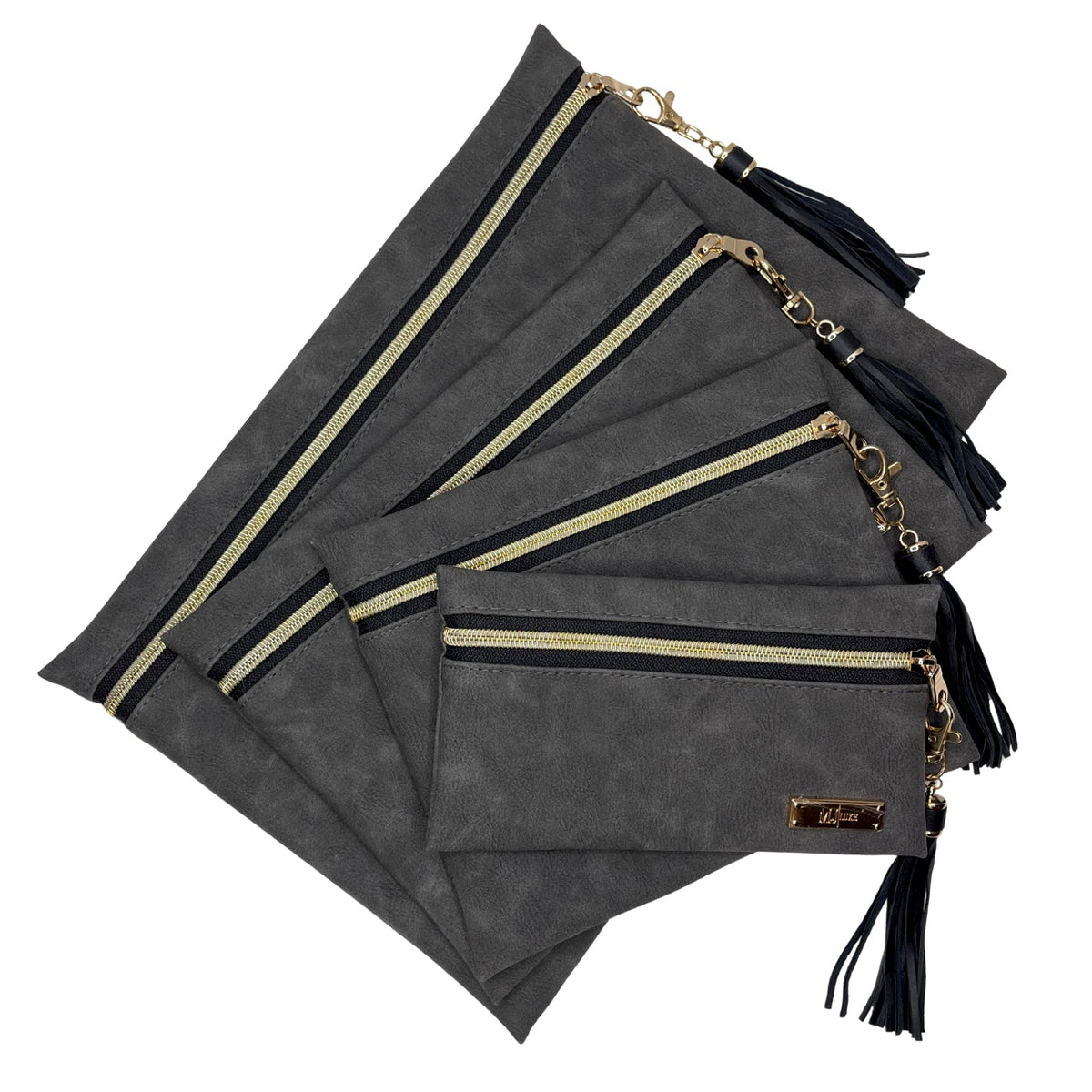PREORDER : Suede Soul /Graphite (ARRAY Edition) by Makeup Junkie Bags (ETA: 4-6 weeks)