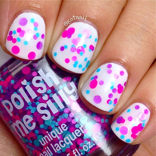 Butterfly Kisses - Polka Dot Nail Polish - BFF Here