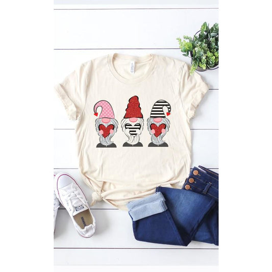 Striped Gnomes Graphic Tee - BFF Here