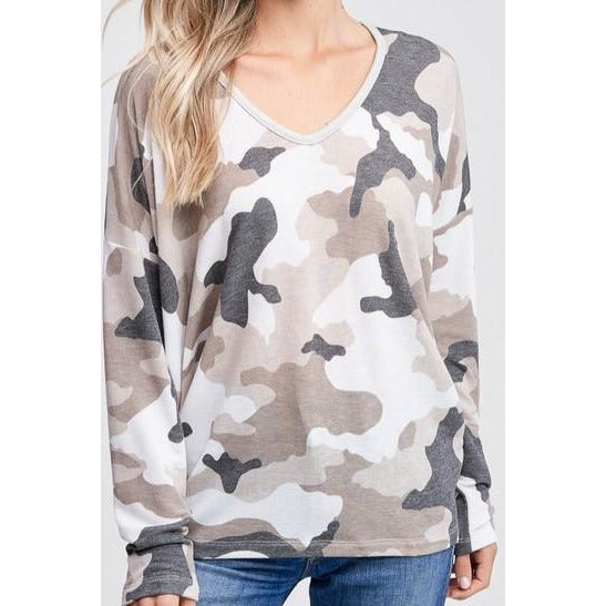 Amelia Camouflage Top - BFF Here