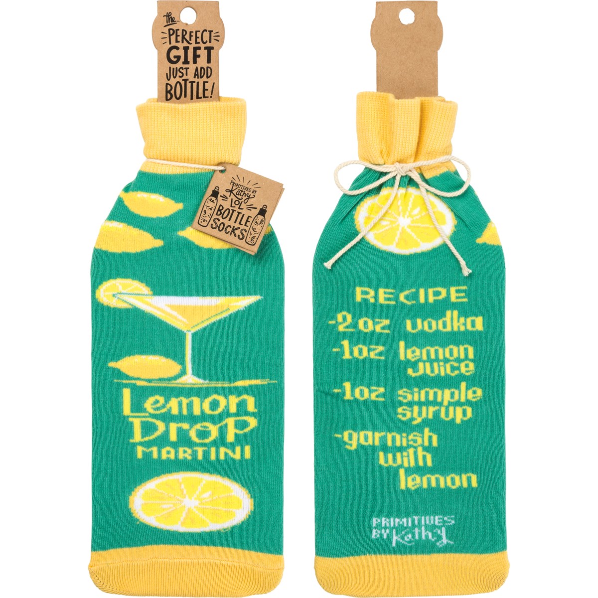 Lemon Drop Recipe -- Bottle Sock By PBK - BFF Here