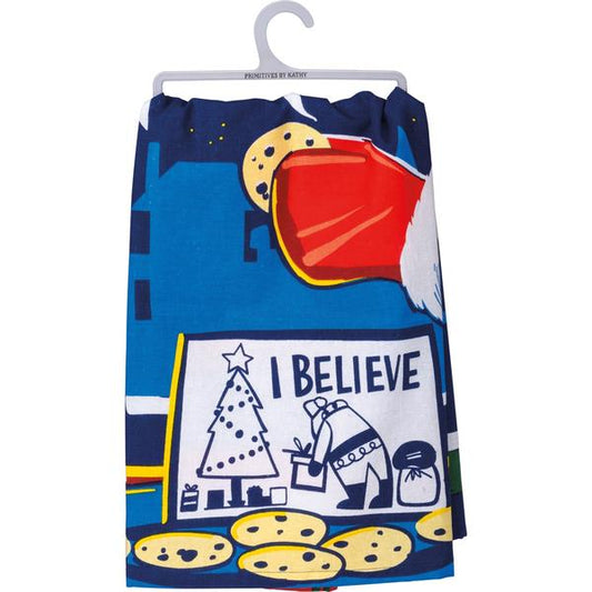 'I Believe' Santa Kitchen Towel by PBK - BFF Here