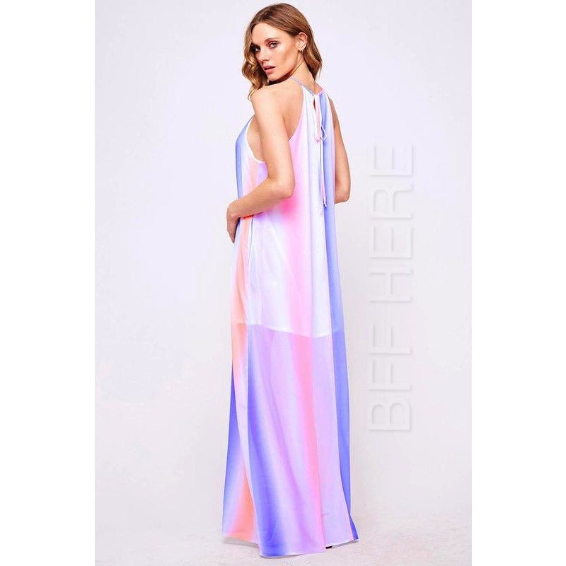 Mia Sleeveless Ombre Stripe Maxi Dress - BFF Here