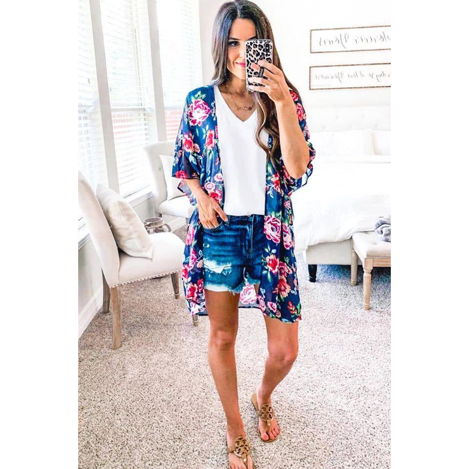 Frankie Floral Kimono - BFF Here