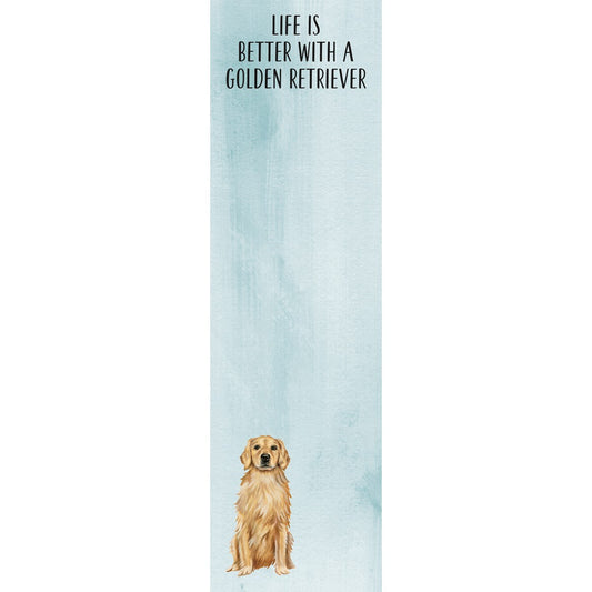 "Life Is Better With A Golden Retriever" Notepad by PBK - BFF Here