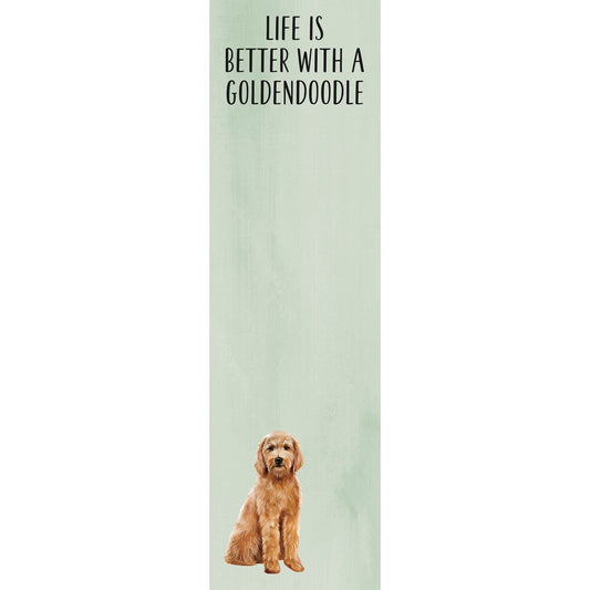 "Life Is Better With A Goldendoodle" Notepad by PBK - BFF Here