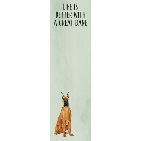 "Life Is Better With A Great Dane" Notepad by PBK - BFF Here