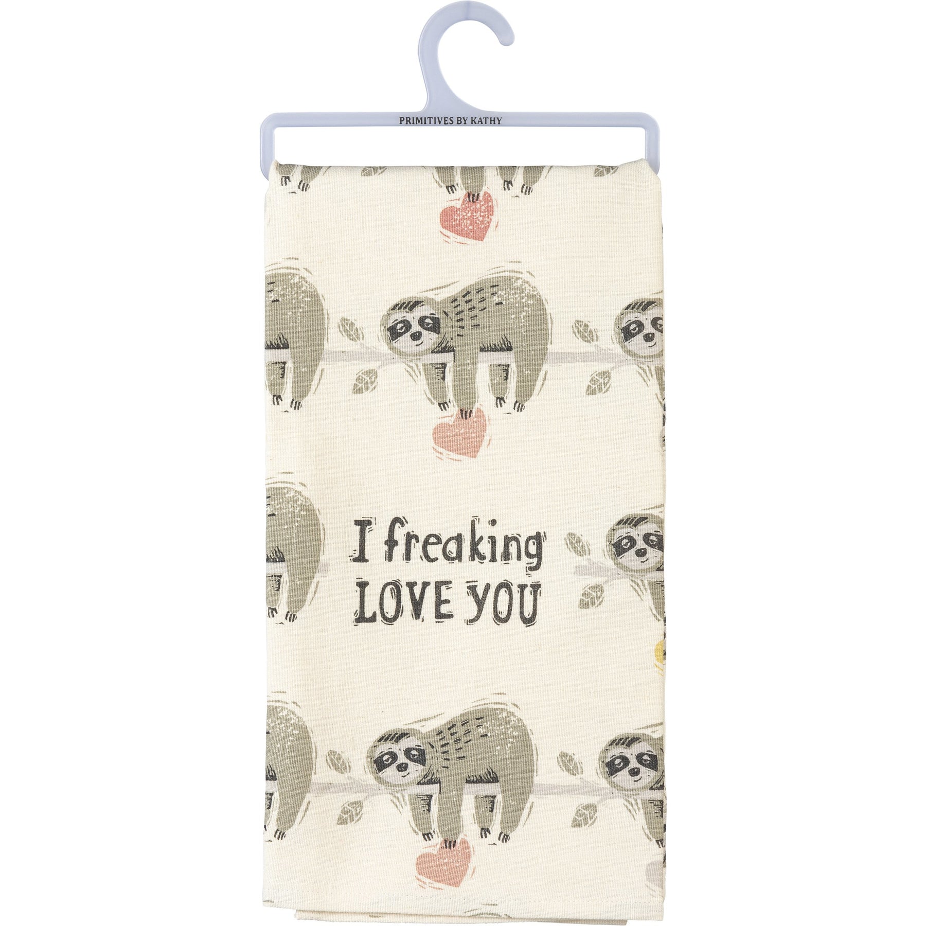 I Freaking Love You Heart Kitchen Towel