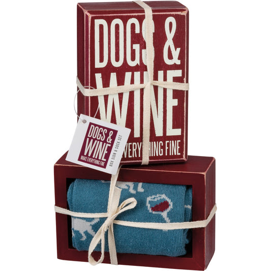 Dogs and Wine -- Gift Set by PBK - BFF Here