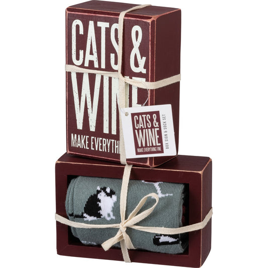 Cats and Wine -- Gift Set by PBK - BFF Here