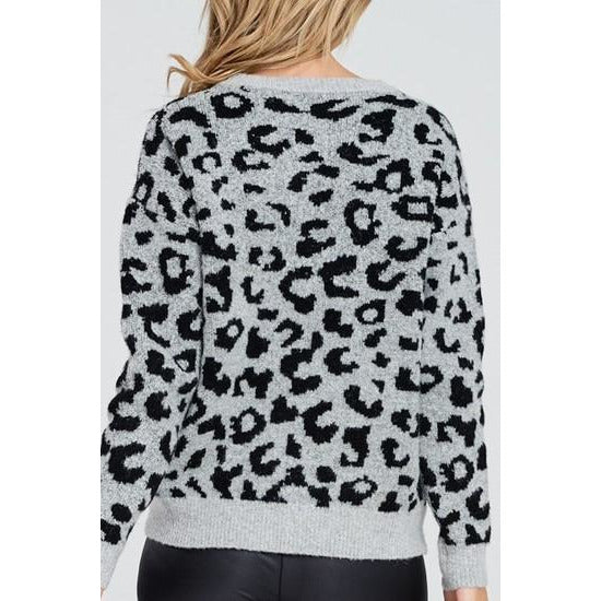 Esme Long Sleeve Cheetah Sweater - BFF Here