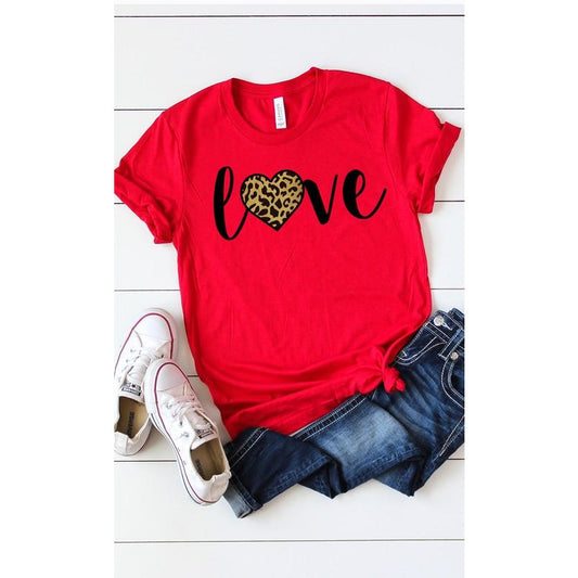 Leopard Love Graphic Tee - BFF Here