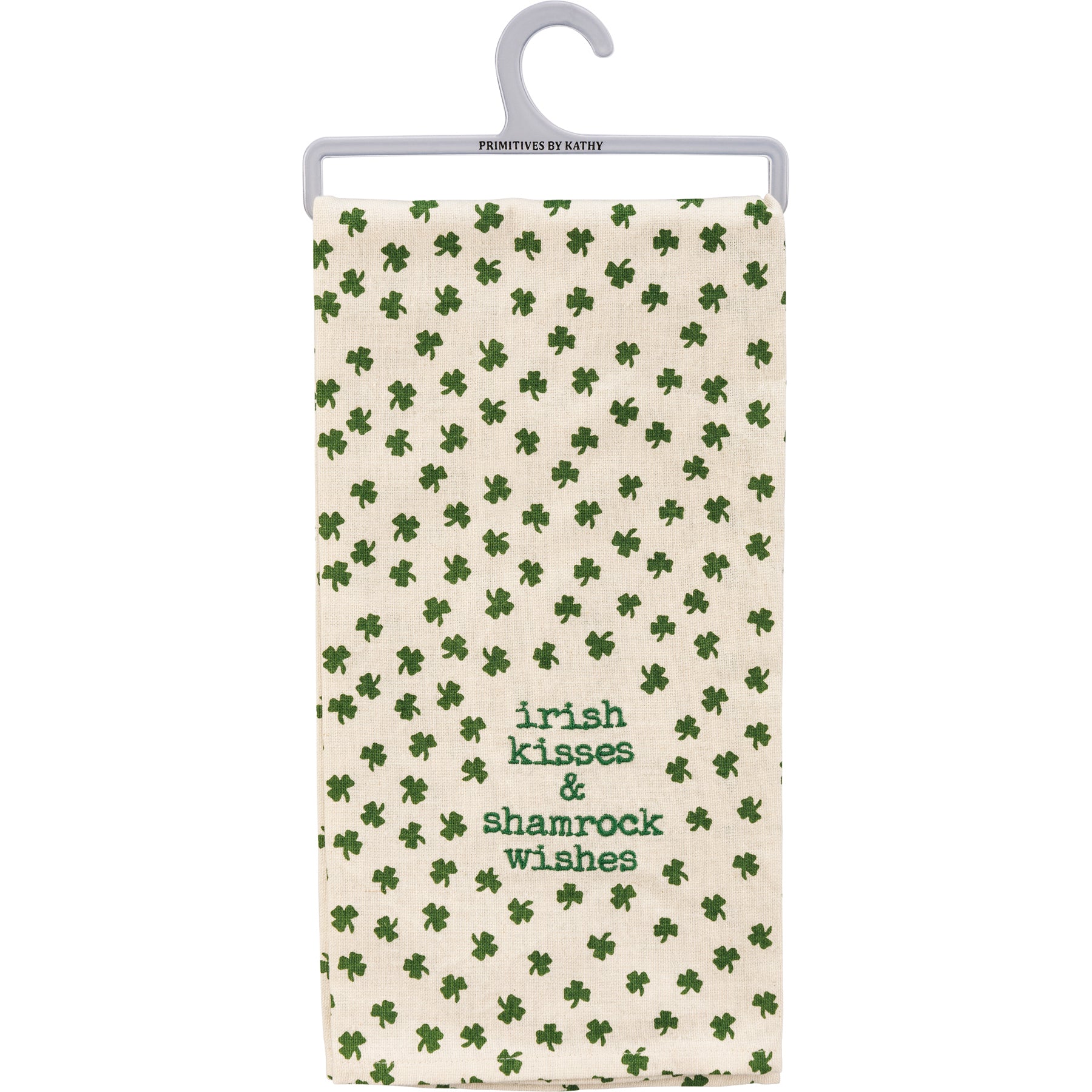 Irish Kisses & Shamrock Wishes Kitchen Towel by PBK - BFF Here