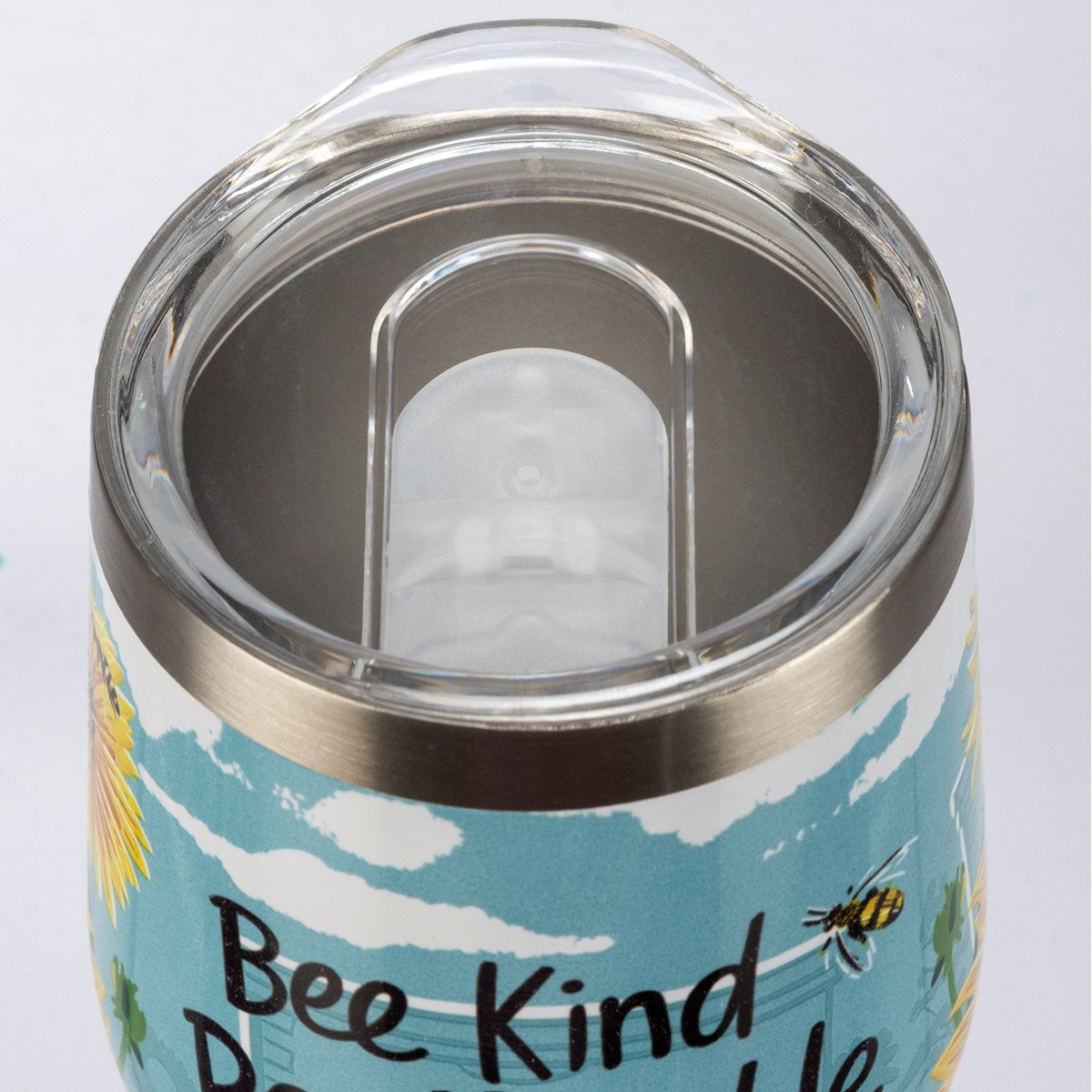 Wine Tumbler - Bee Kind Bee Humble Bee Happy by PBK - BFF Here