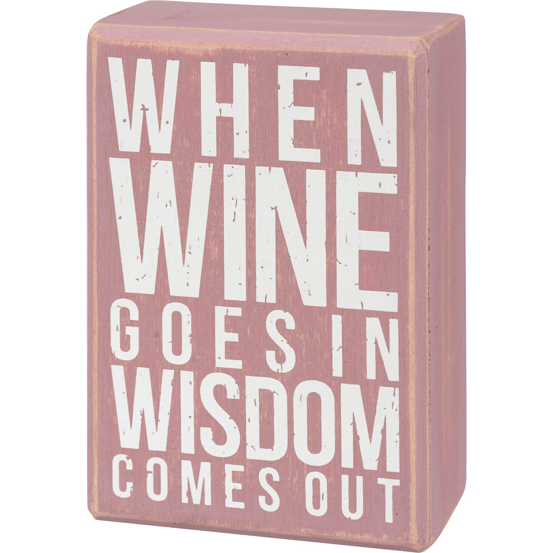 Wine Goes In Box Sign & Sock Set by PBK - BFF Here