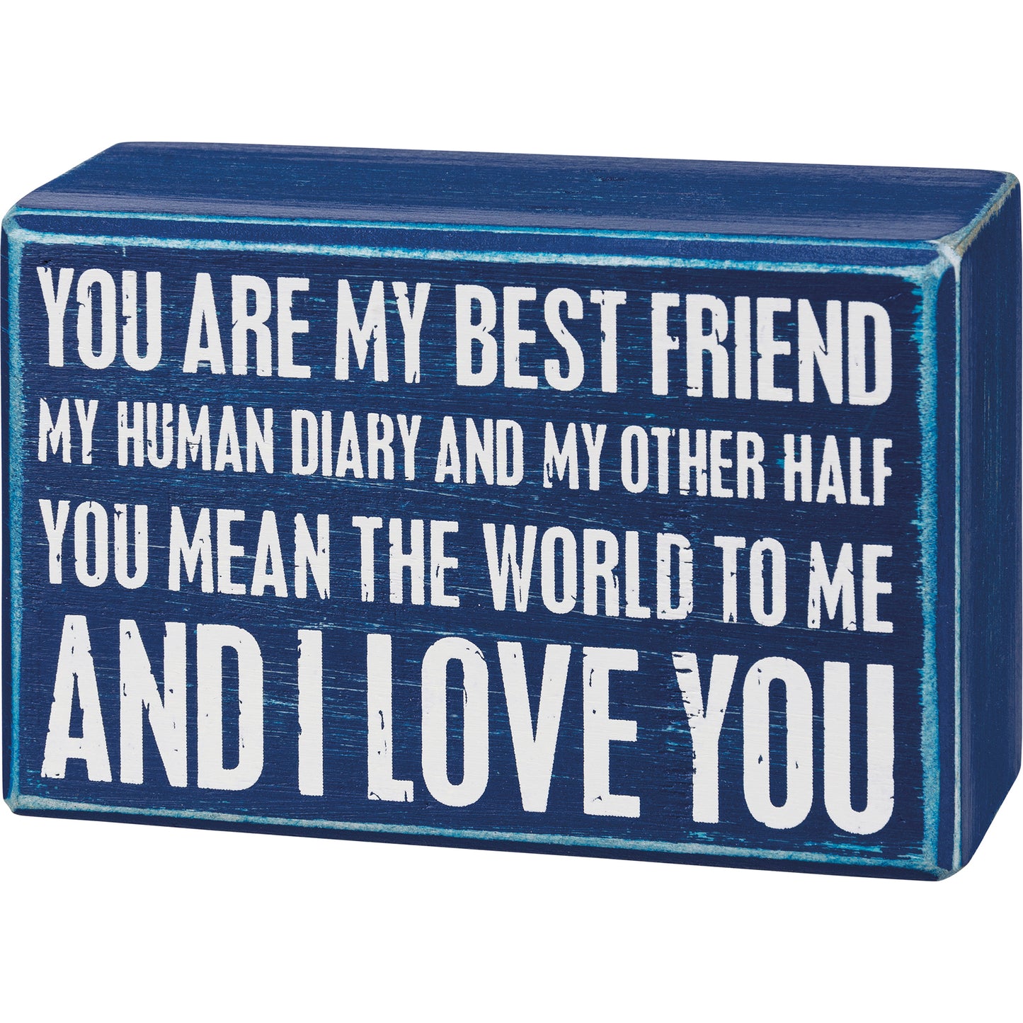 My Best Friend I Love You Box Sign & Sock Set by PBK - BFF Here