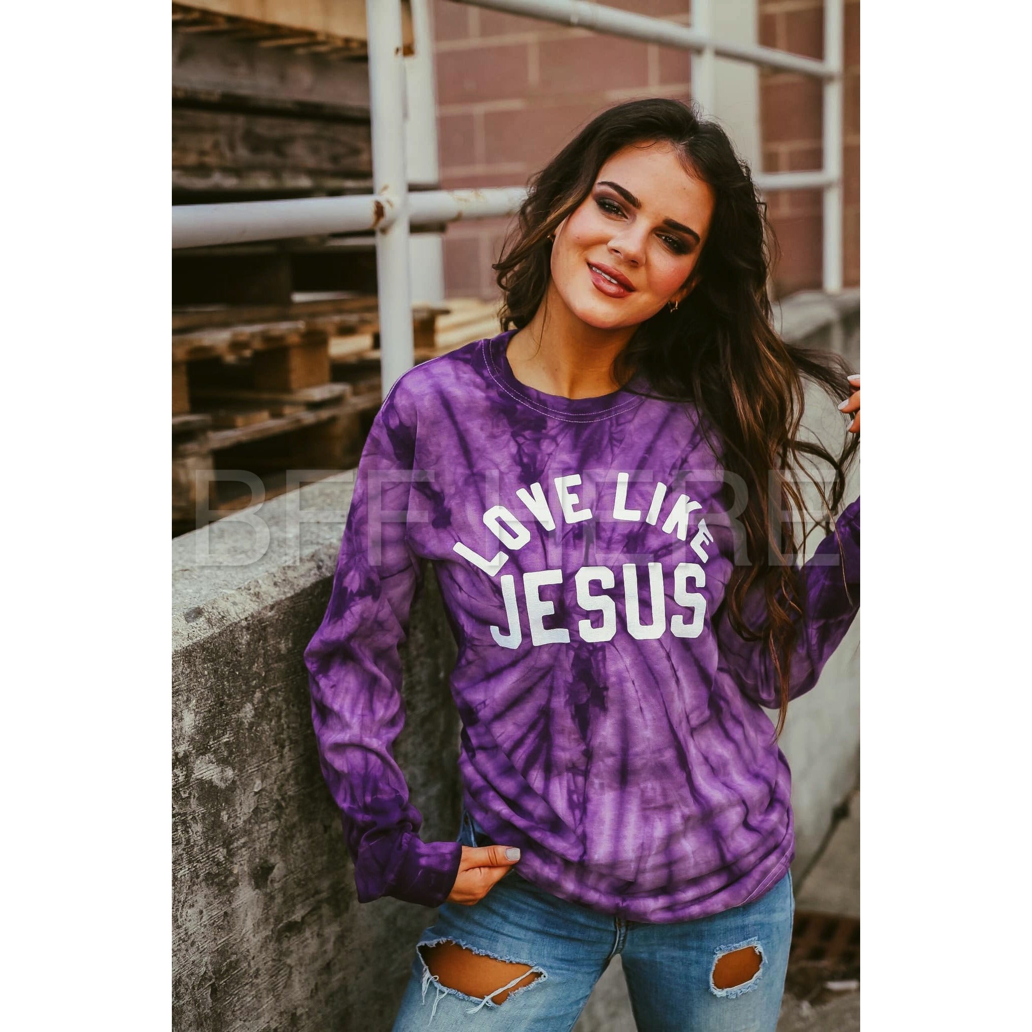 Love Like Jesus Long Sleeve  T-Shirt -- Choice of Color - BFF Here