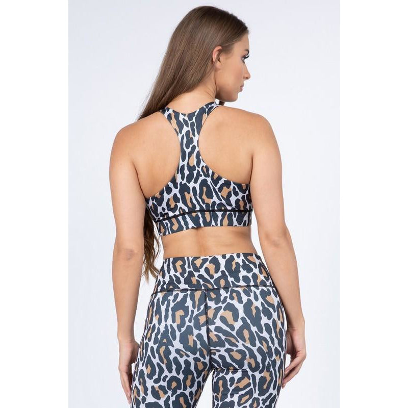 Active Leopard Print Sports Bra - BFF Here