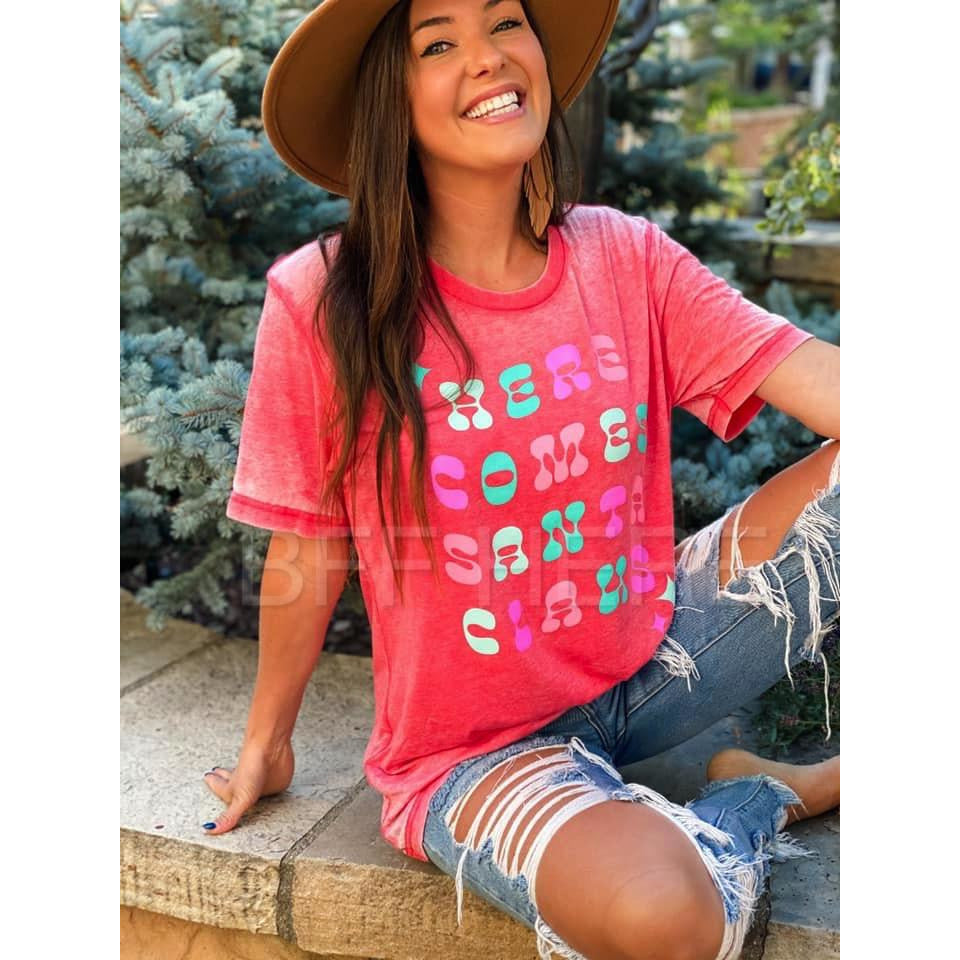 Here Comes Santa Claus T-Shirt - BFF Here