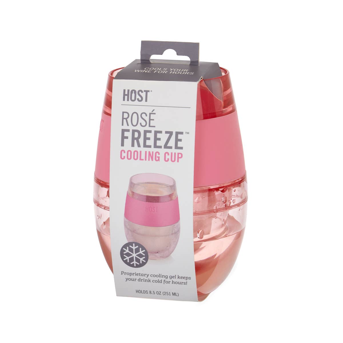 Wine FREEZE™ Cooling Cup in Rose by HOST® - BFF Here