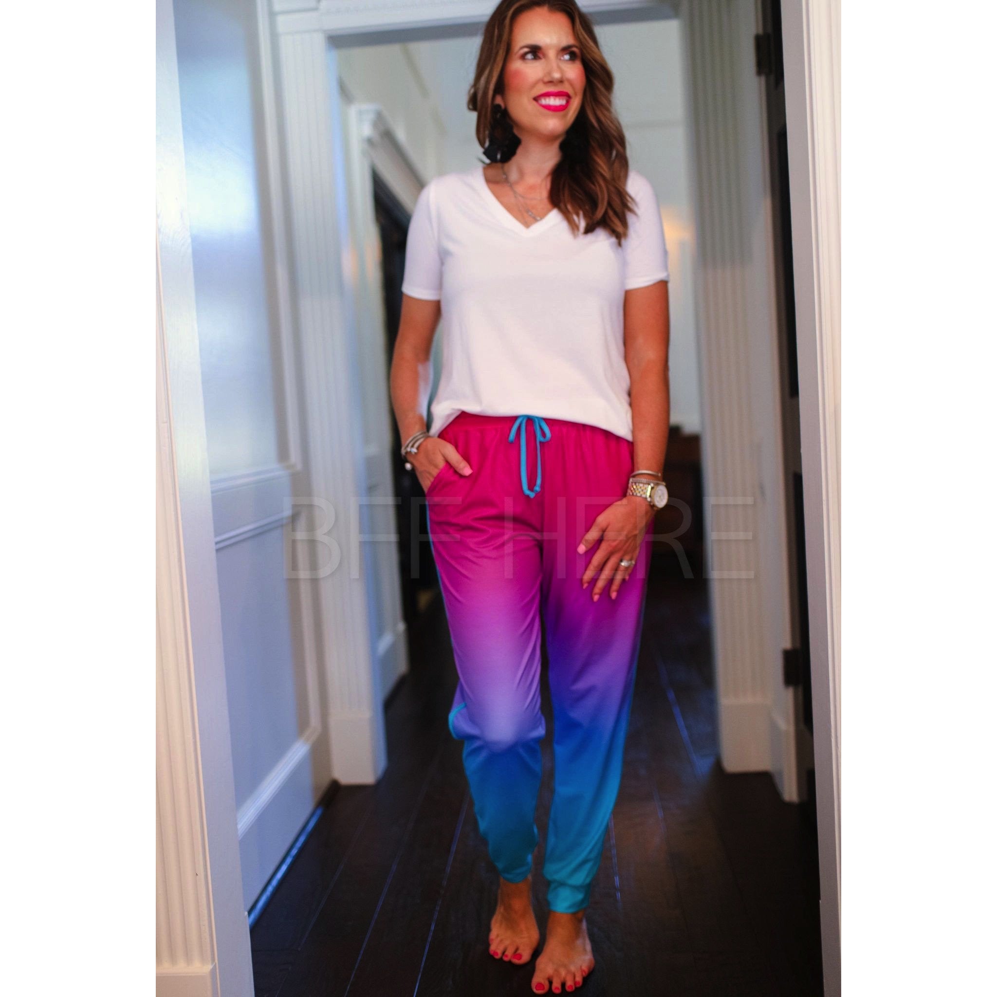 Napa Ombre Drawstring Everyday Joggers - BFF Here