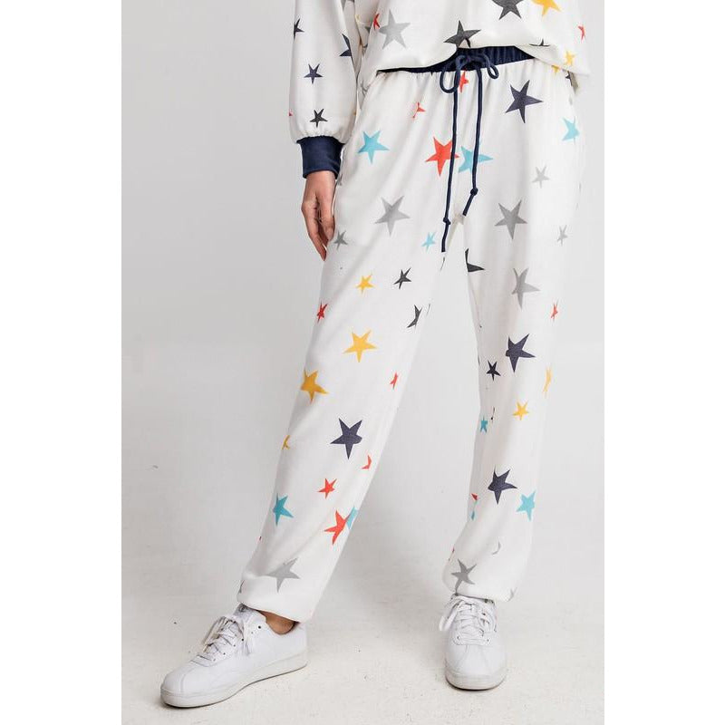 Multicolor Star Lounge Pants - BFF Here