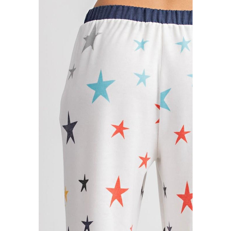 Multicolor Star Lounge Pants - BFF Here