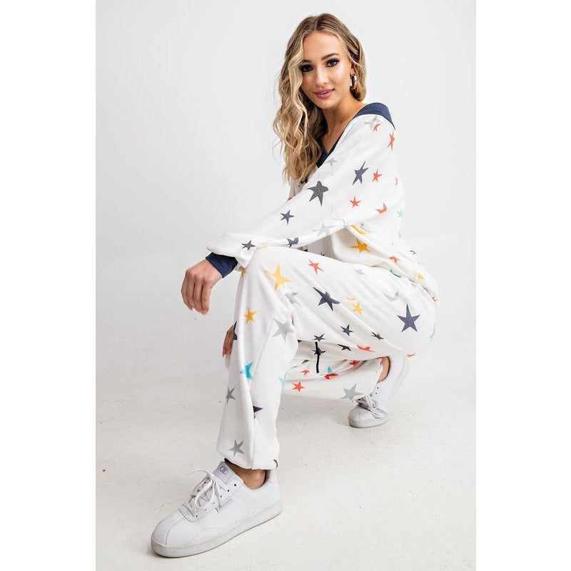 Multicolor Star Lounge Pants - BFF Here