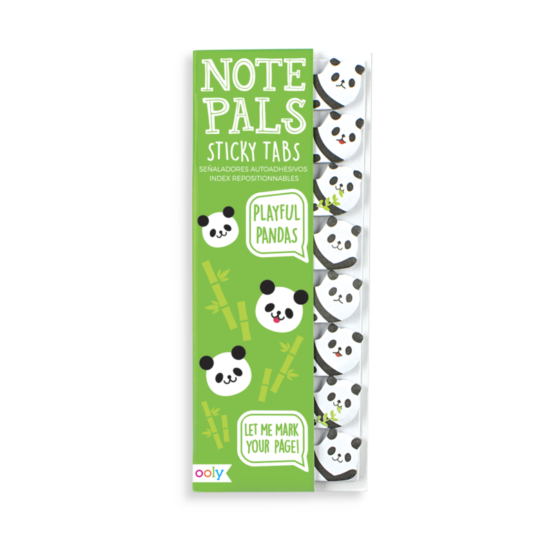 Note Pals Sticky Tabs -- Playful Pandas - BFF Here