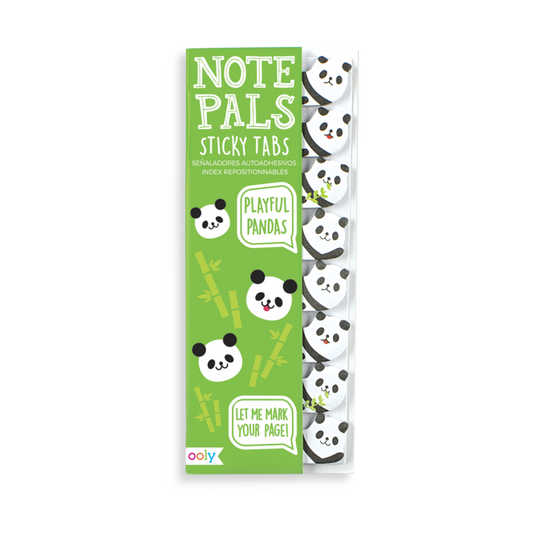 Note Pals Sticky Tabs -- Playful Pandas - BFF Here