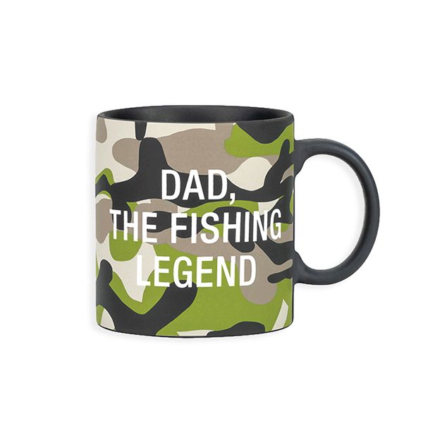 Dad The Fishing Legend Ceramic Camo Mug - BFF Here