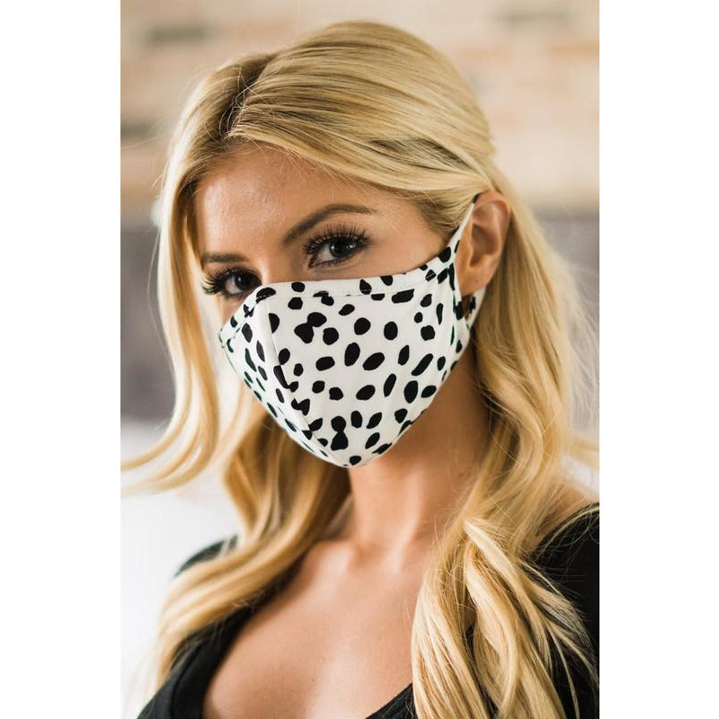 Dalmatian Print Face Mask - BFF Here