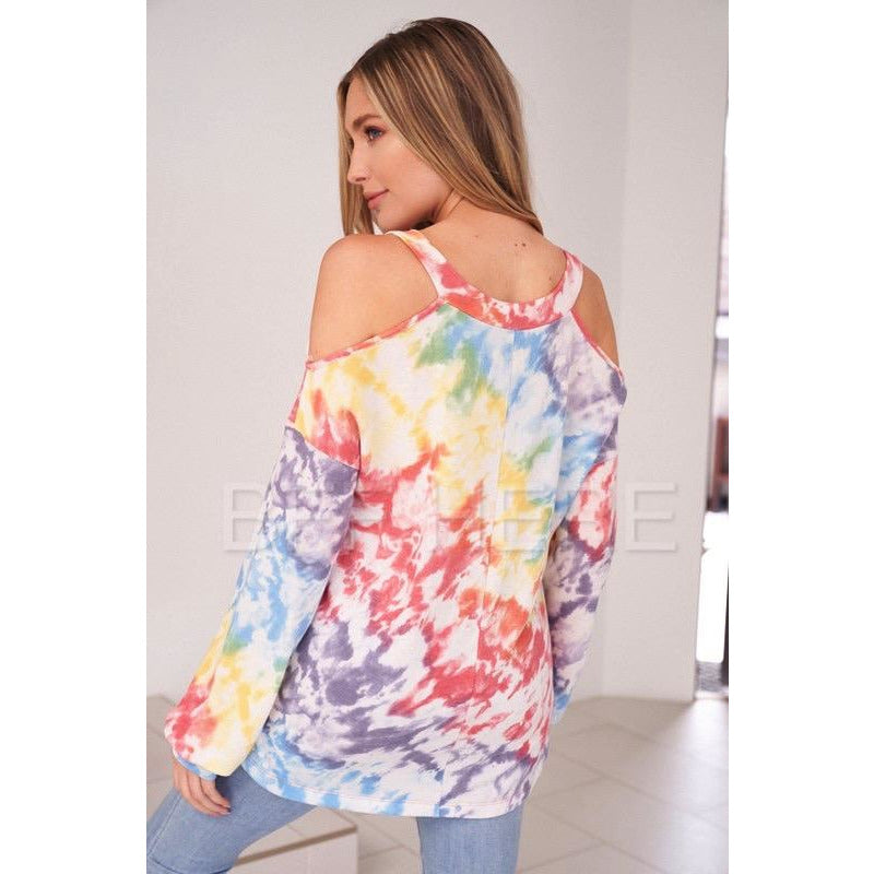 Lois Long Sleeved Tie Dye Top - BFF Here