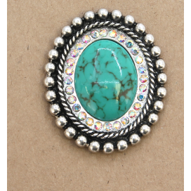 Turquoise Oval Phone Holder Accessory - BFF Here