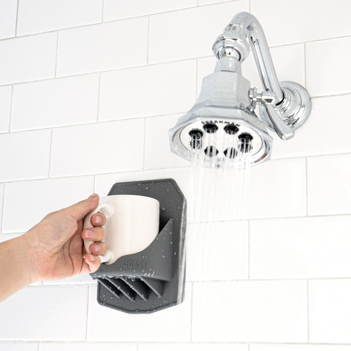 Joeski™ Shower Coffee Holder -- Gray - BFF Here