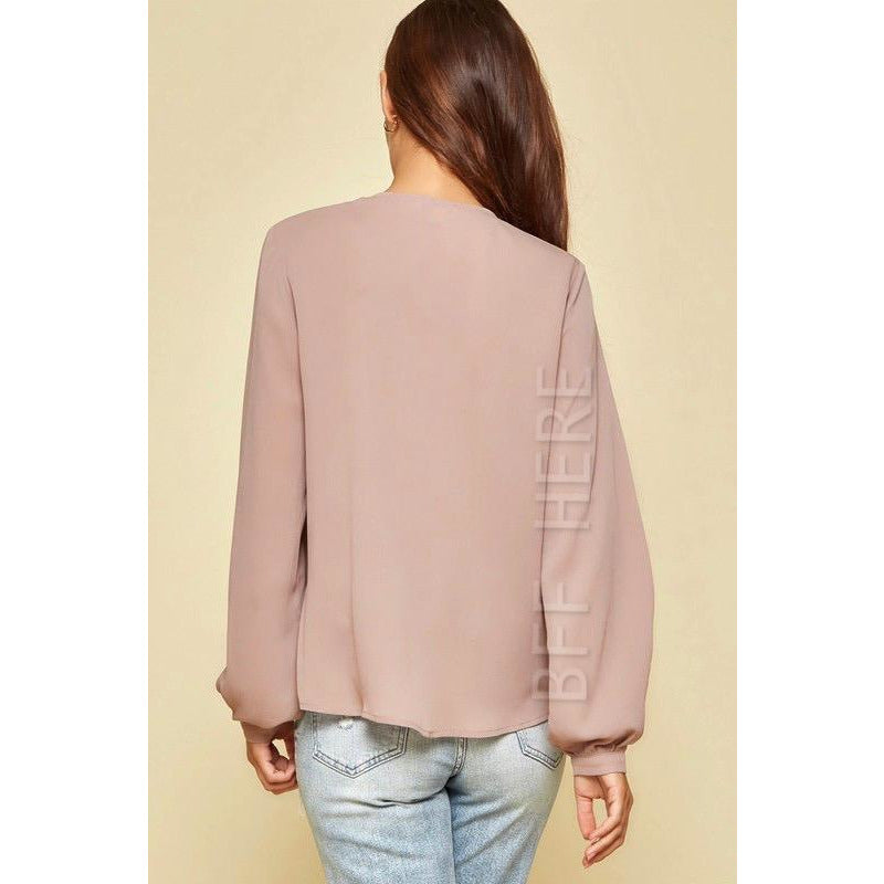 Nichole Front Ruffle Blouse - BFF Here