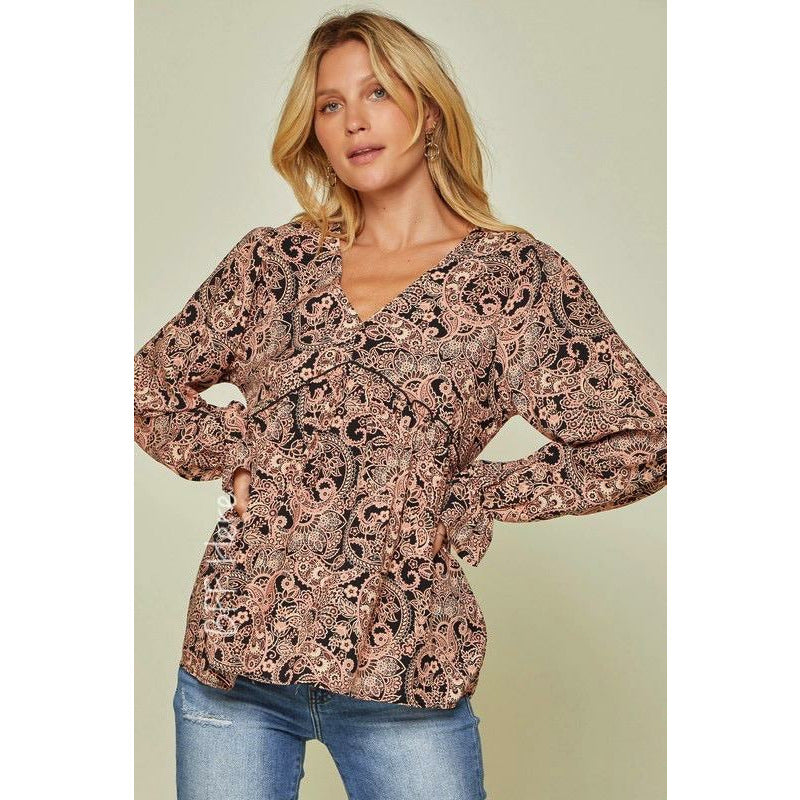 Livie Paisley Woven Top - BFF Here