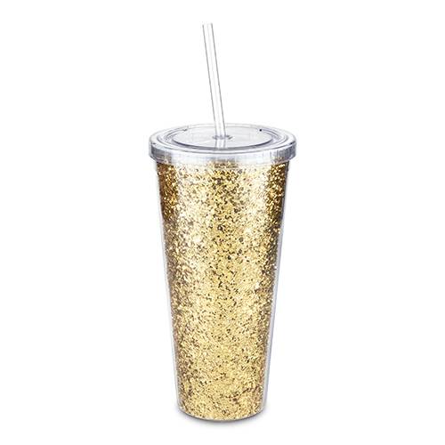 Glam Double Walled Glitter Tumbler - BFF Here