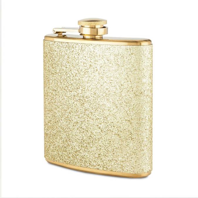 Sparkletini Stainless Steel Gold Flask - BFF Here