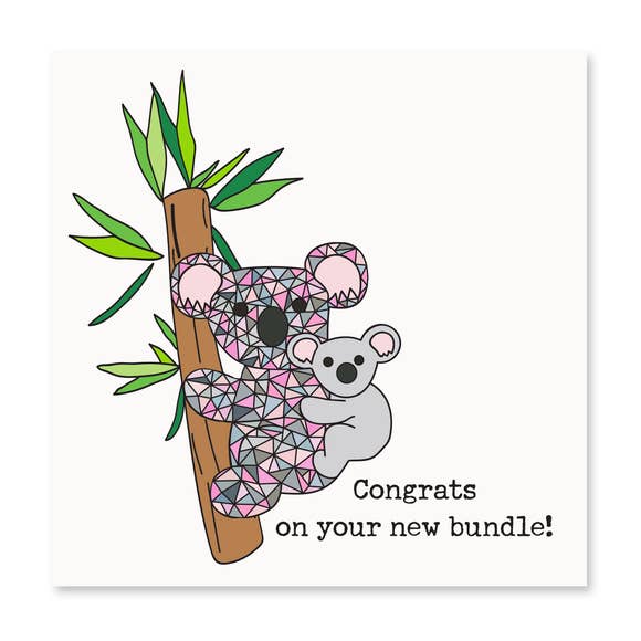 Congrats On Your New Bundle! Greeting Card - BFF Here