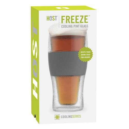 FREEZE™ Cooling Pint Glass by HOST® - BFF Here