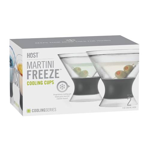 Martini FREEZE™ Cooling Cups  by HOST®-- Set of 2 - BFF Here
