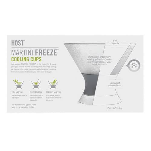 Martini FREEZE™ Cooling Cups  by HOST®-- Set of 2 - BFF Here