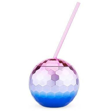 Ombre Disco Ball Drink Tumblers by Blush - BFF Here