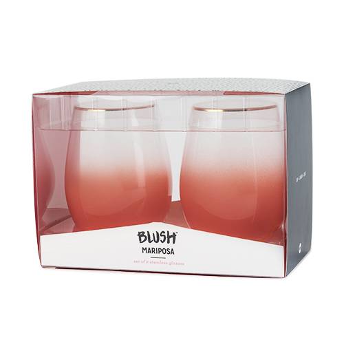 Stemless wine and cocktail Mariposa (set of 2) - BFF Here