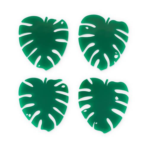 Lush Monstera Leaf Coasters - BFF Here